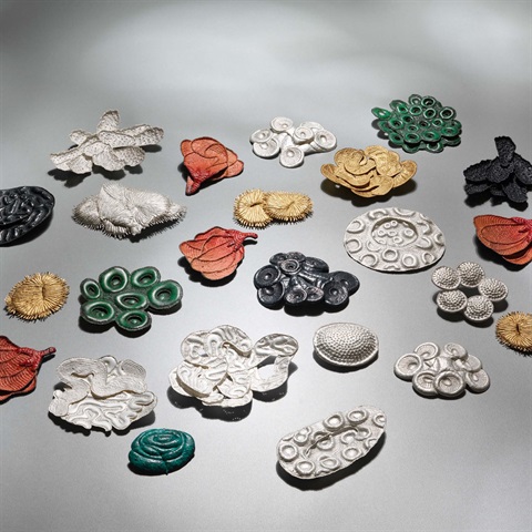 Craft pieces on display